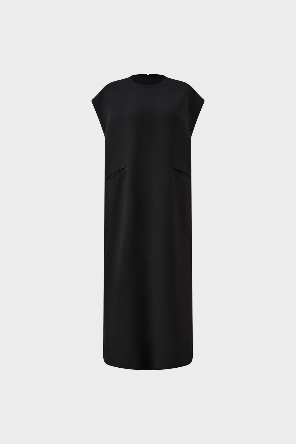 Sleeveless round-neck dress