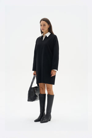 Double-sided woolen two-piece dress