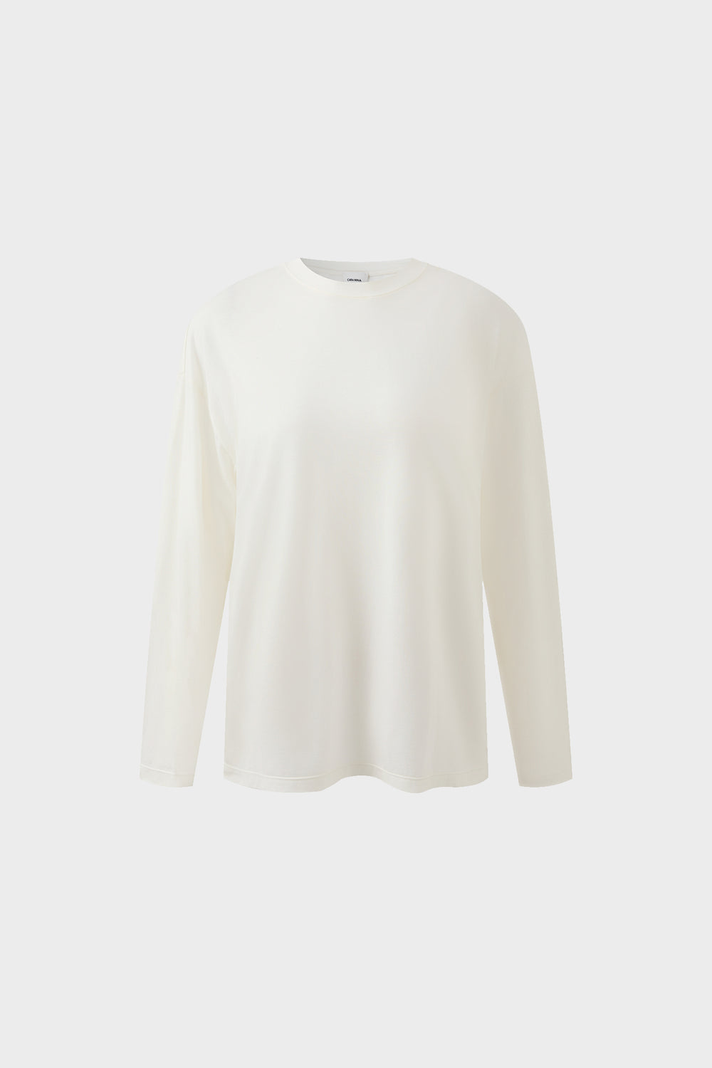 Three-color Tencel wool round neck loose knitted long sleeves