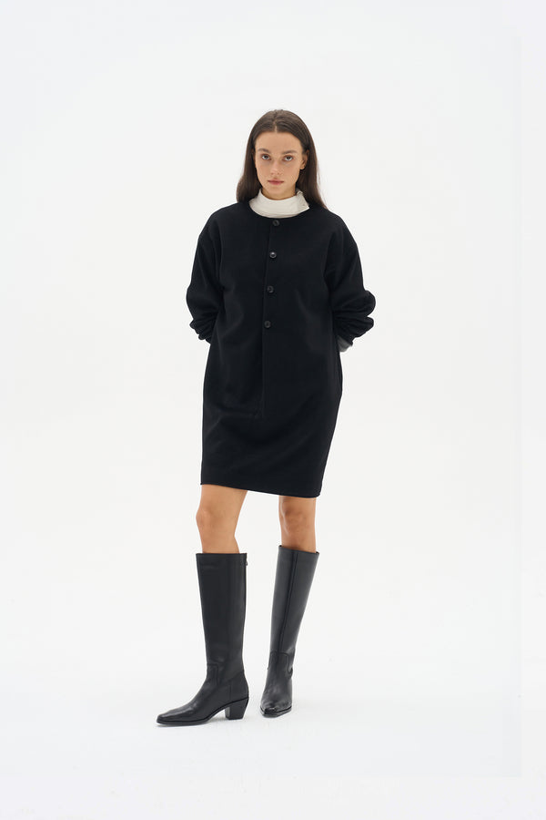 Double-sided woolen two-piece dress