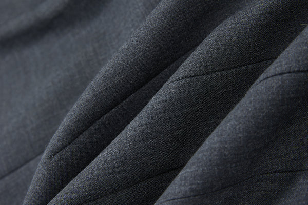 Wool fitted suit jacket