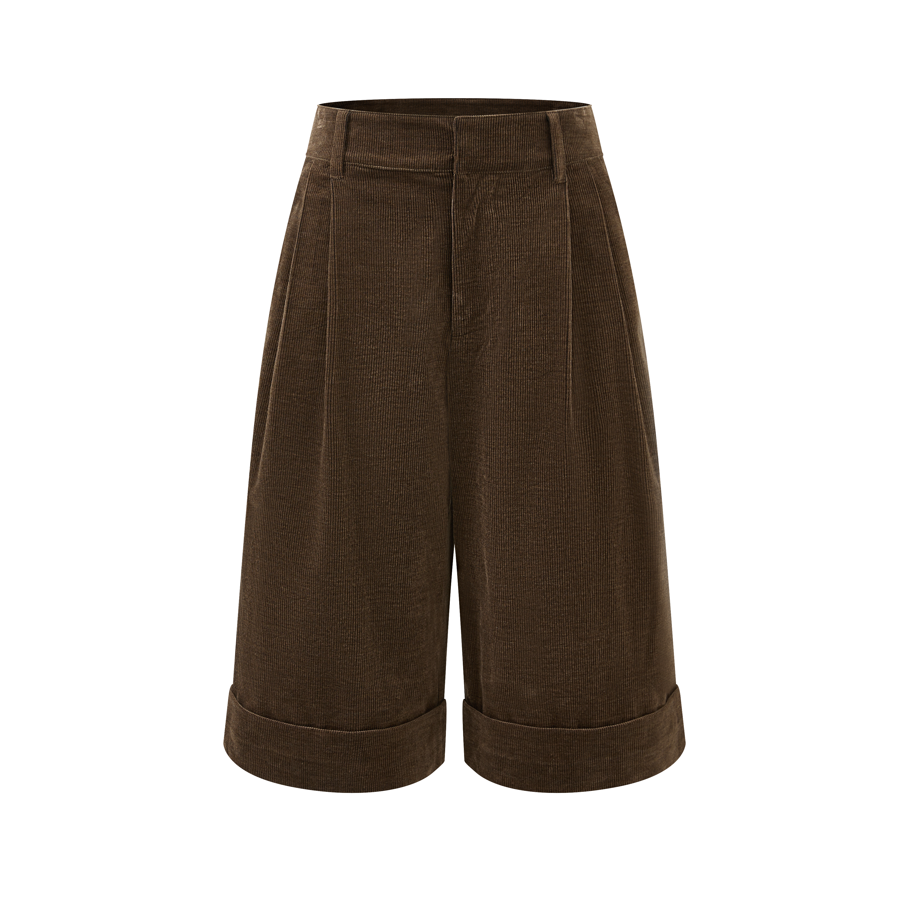 蚕丝匹⻢棉灯芯绒中裤