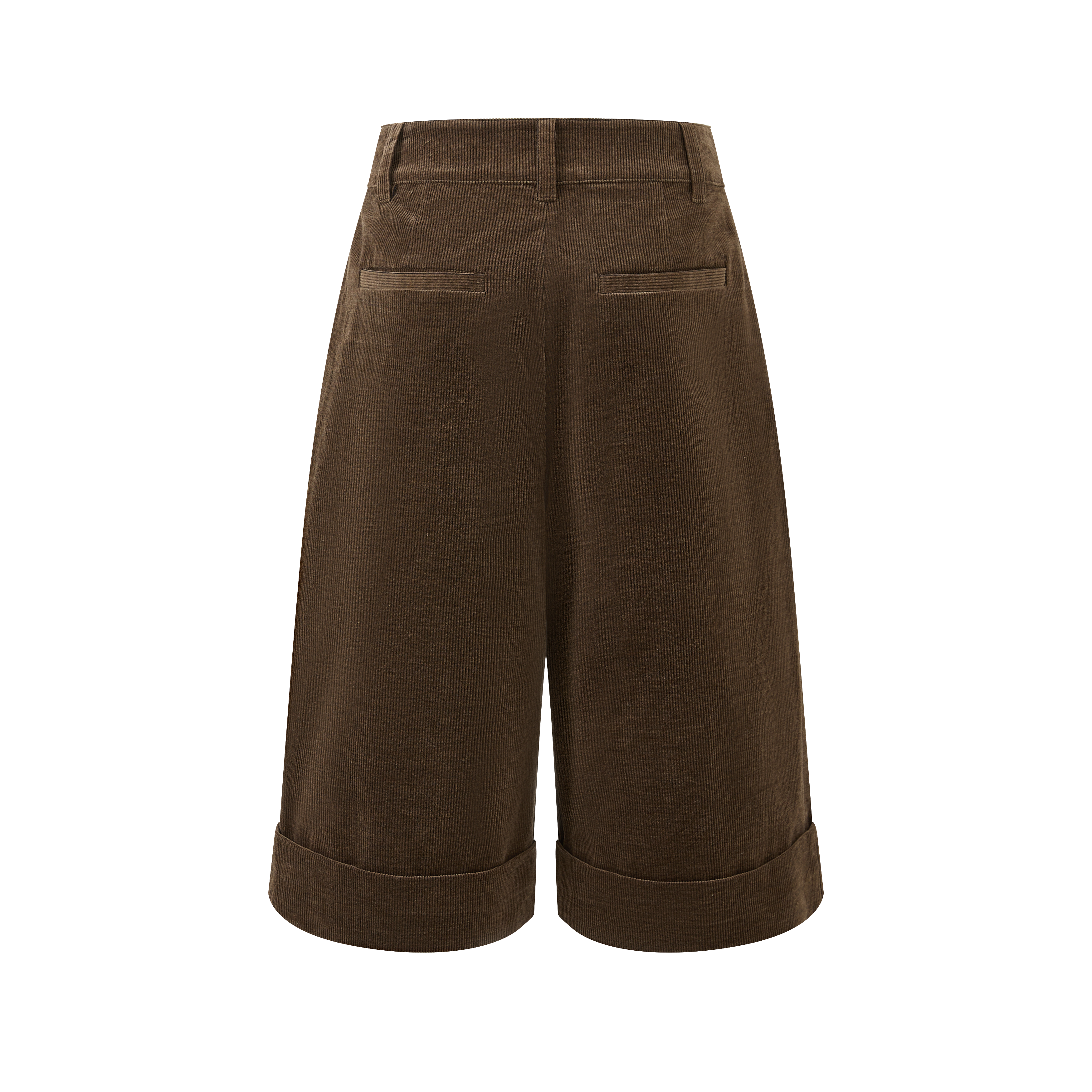 蚕丝匹⻢棉灯芯绒中裤