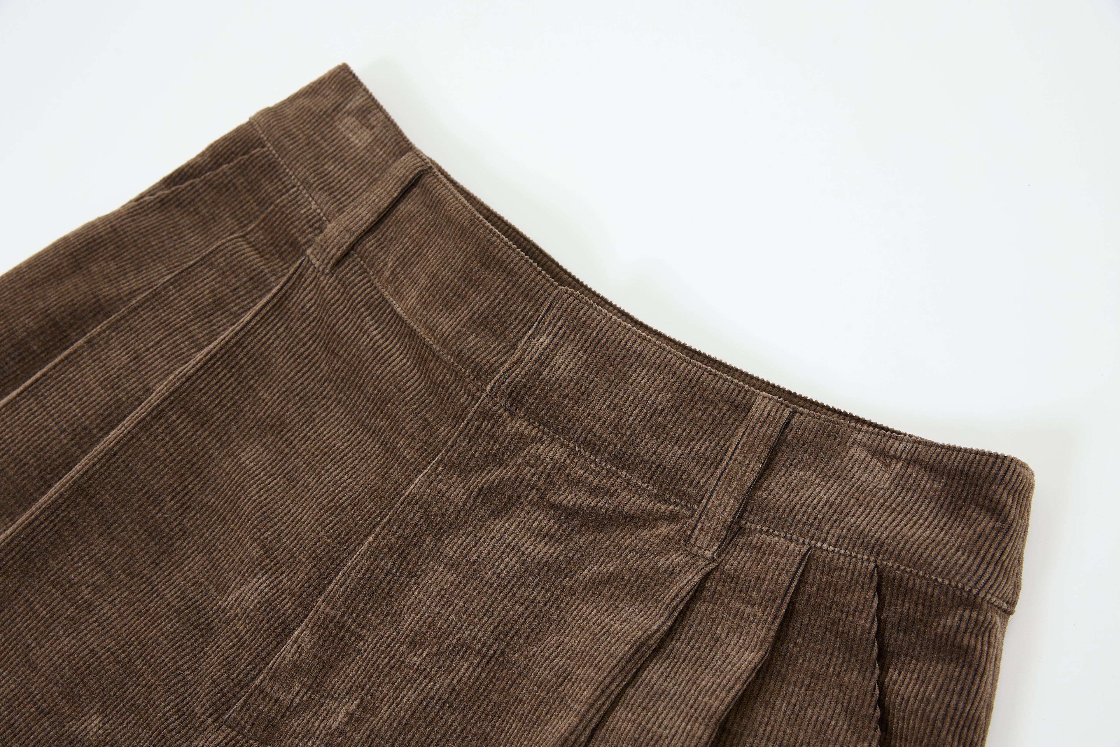 蚕丝匹⻢棉灯芯绒中裤