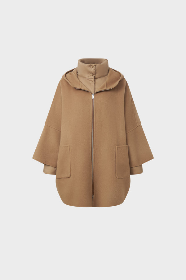Double-sided wool down jacket