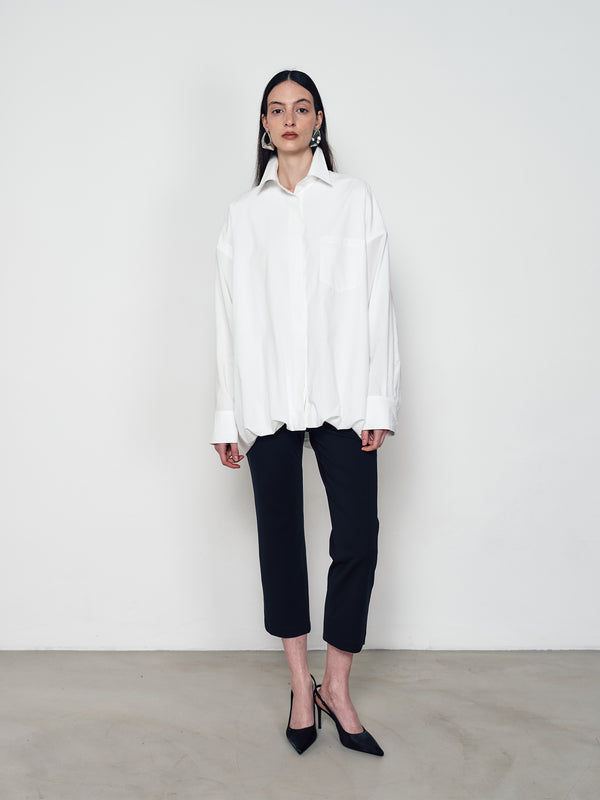 Capri pants stretch straight eight-leg pants