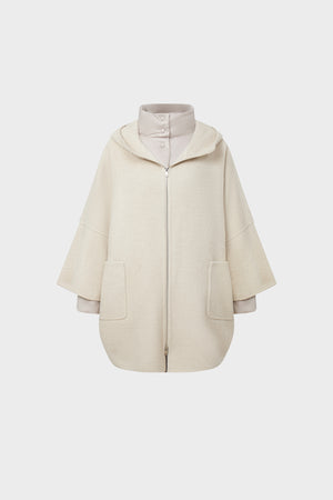 Double-sided wool down jacket