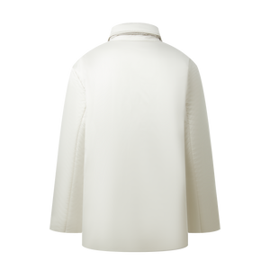 Double-breasted lapel down jacket