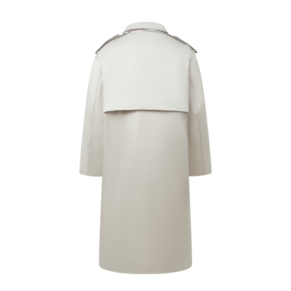 Long windbreaker style down jacket