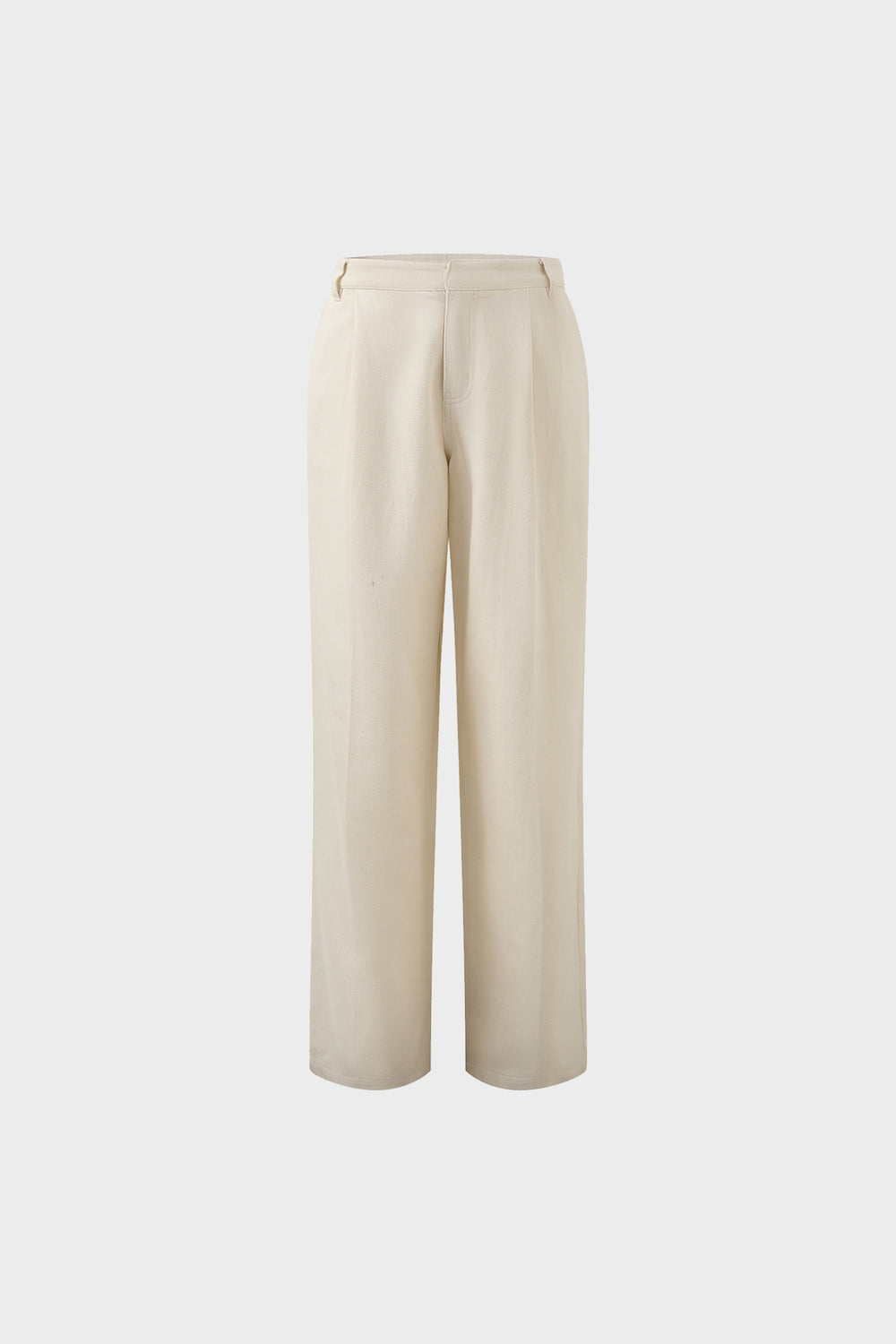 Mulberry silk straight-leg casual pants