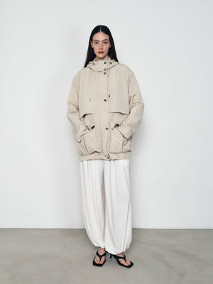 Two-color lantern pants